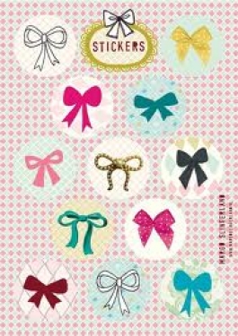 Stickervel Margo Slingerland strikjes
